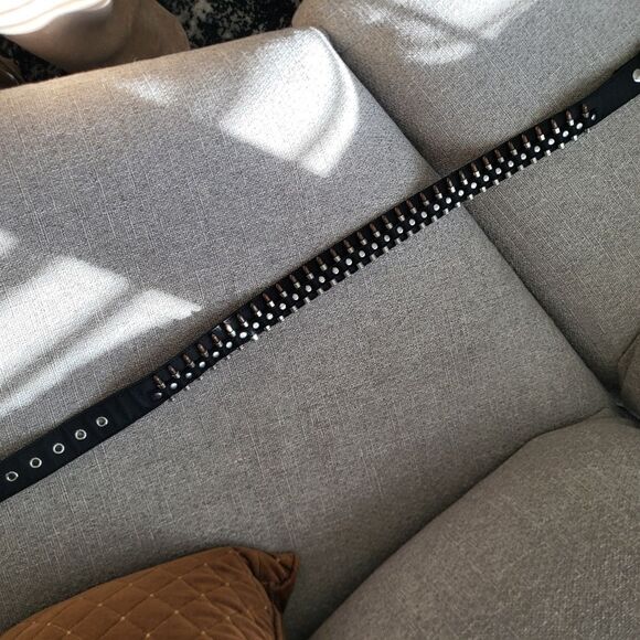 Mens Black Faux Ammunition Belt Sz M Canvas - Picture 5 of 8